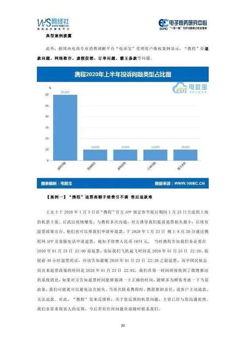 电子商务研究中心 2020年中国在线旅游消费投诉数据与典型案例报告